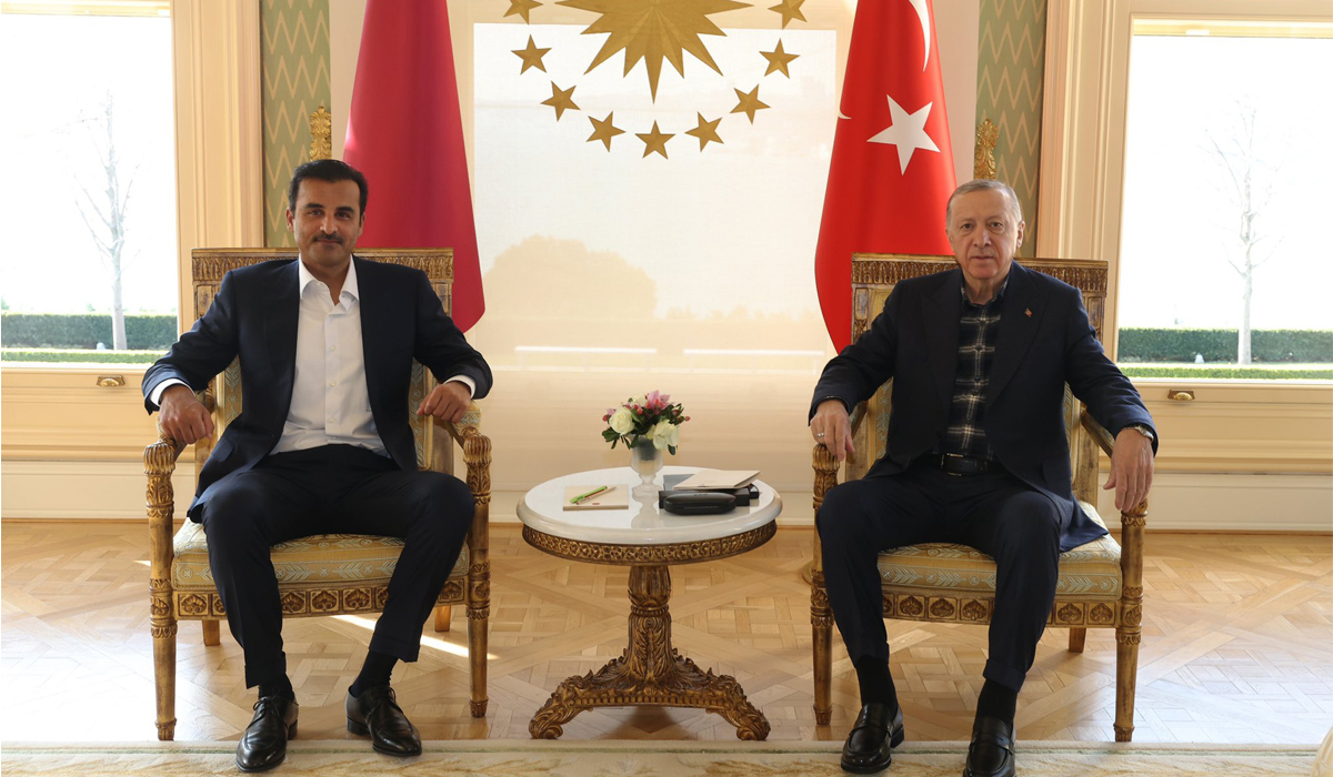 HH the Amir, Turkish President Discuss Strategic Relations